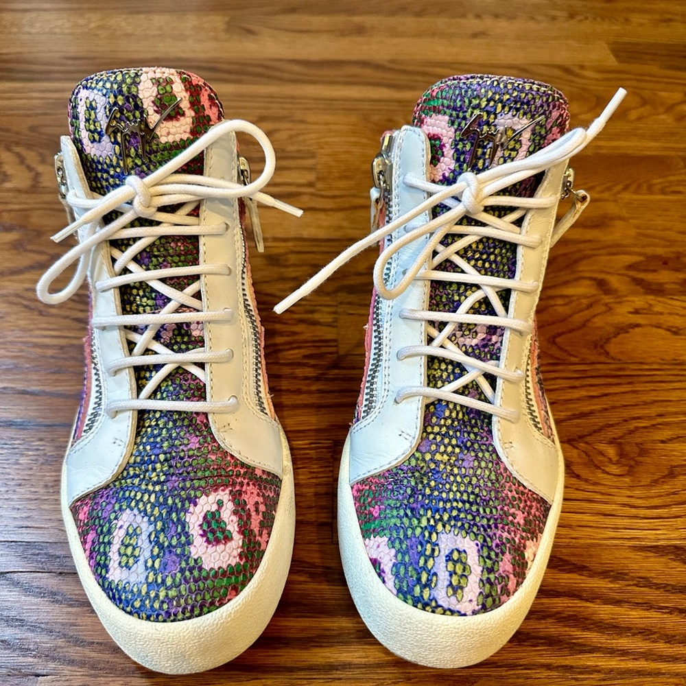 Great Condition Giuseppe Zanotti Mid-Top Ladies Sneakers